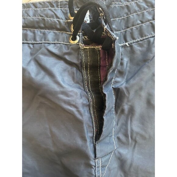 BIRDWELL BEACH BRITCHES Swim Trunks Shorts Mens Size 28 Navy Blue Drawstring - Picture 7 of 7